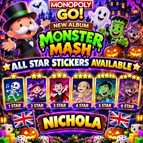 Monopo stickers all - monopo_ly, go