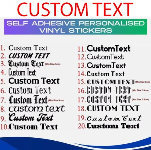 Custom personalised name vinyl - name,